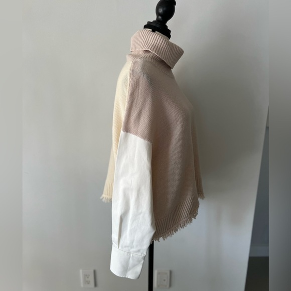 Mixed Media Turtleneck Sweater - Picture 2 of 15